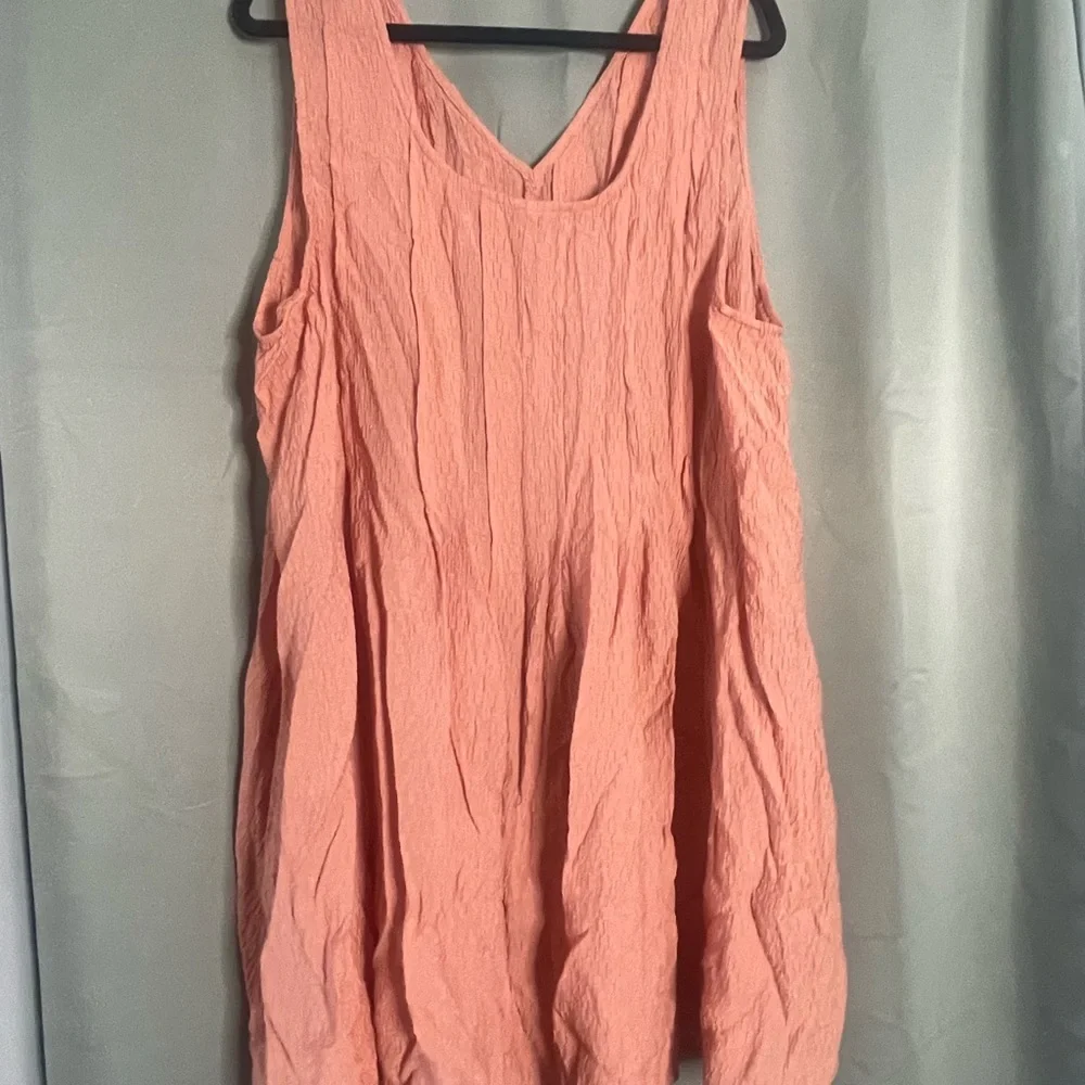Ava & Viv Pink Sleeveless Relaxed Tank Top Dress - Picture 4 of 6